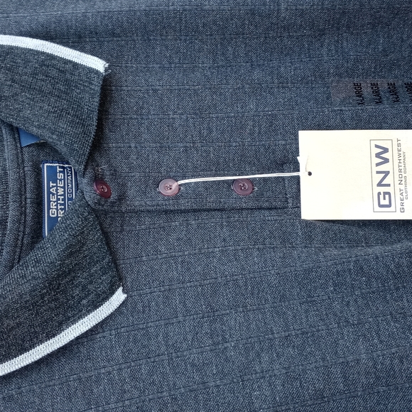 Great Northwest Long Sleeve Shirt Dark Grey Size XL - Picture 3 of 7